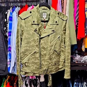 Anne Klein Green Military Field Jacket